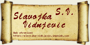 Slavojka Vidnjević vizit kartica